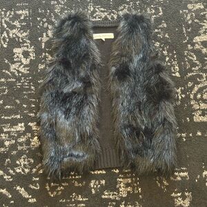 Faux Fur Black Vest